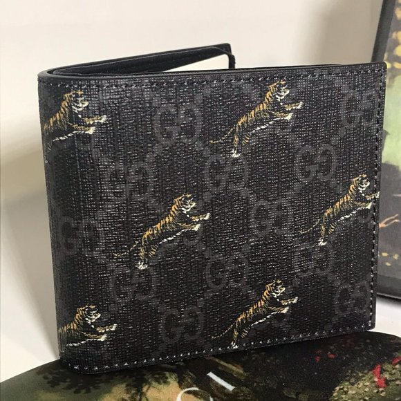 GucciGG Supreme Black Flying Tiger Wallet